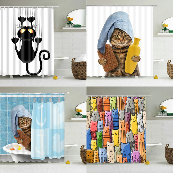Cat Design Curtains