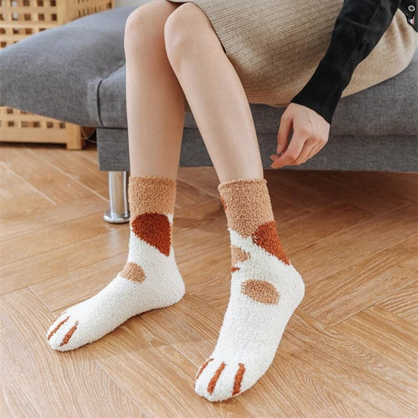 Paw socks for animal lovers (one size) COTTON/VELVET SOFT 