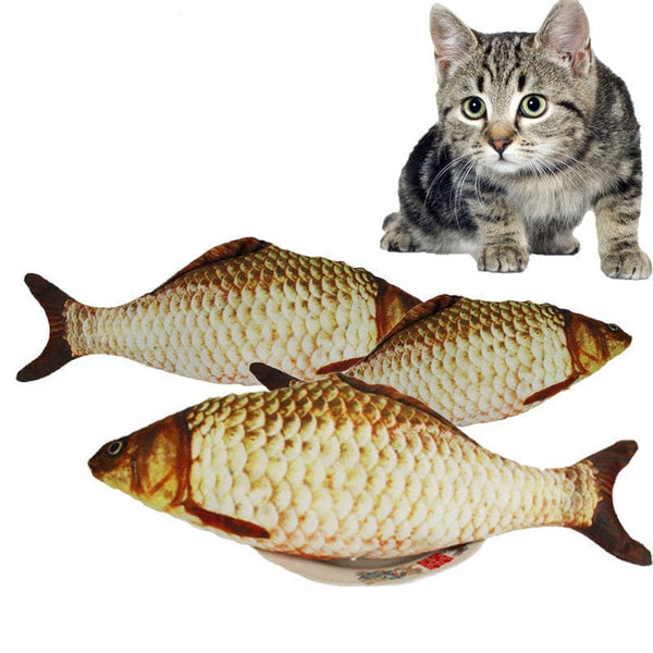 Catnip cat toy fish shape 