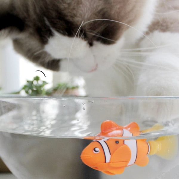 Cat toy Robofish/ battery-operated fish for water games